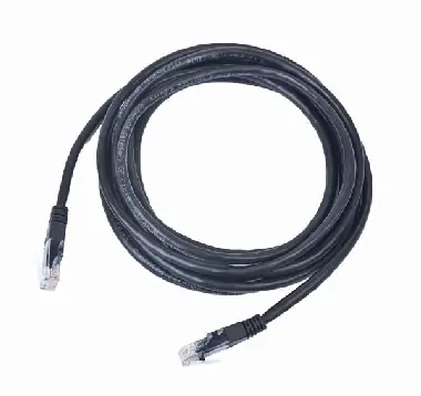 Gembird UTP CAT5E 0.5 m černá / patch kabel / s ochranou