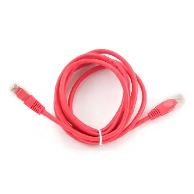 Gembird UTP CAT5E 2m / patch kabel / s ochranou / červená