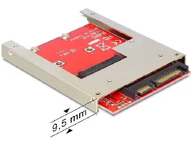 DeLock adaptér SATA 22 pin na mSATA full size
