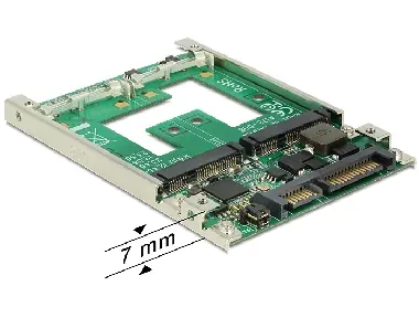 Delock Konvertor 2.5" SATA 22 pin > mSATA s RAID
