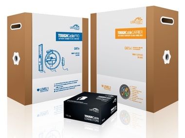 Ubiquiti TOUGHCable CARRIER / CAT5e / 24 AWG / Trojité stínění / 24 AWG / 305 m / Šedý