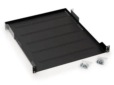 Triton Polička s perforací 1U/550mm (RAB-UP-550-A1) / max.nosnost 40kg