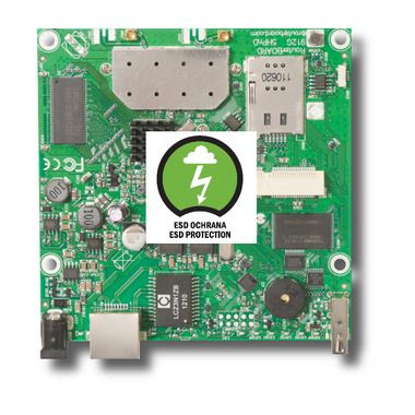MikroTik RB912UAG-5HPnD / RouterBOARD / 600 MHz / 1x miniPCIe / 2x MMCX / 1x LAN / 1x USB / 1x SIM vč. L4