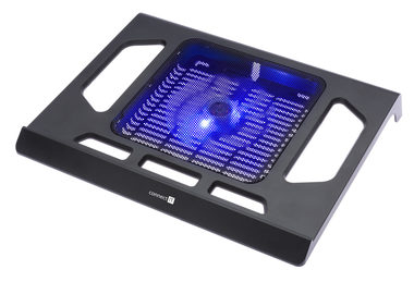 CONNECT IT CI-438 Breeze černá / Chladicí podložka pod notebook 17" / LED 