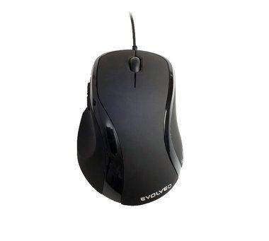 EVOLVEO Laserwire ML-507B / Myš / Laser / USB / 1600 dpi / 5 tlačítek / Černá