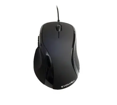 EVOLVEO Laserwire ML-507B / Myš / Laser / USB / 1600 dpi / 5 tlačítek / Černá