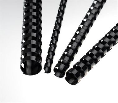 Fellowes Plastové hřbety 12,5 mm černá
