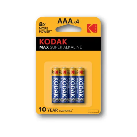 Kodak MAX alkalická baterie AAA (blister) 4ks / doprodej