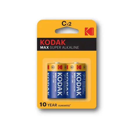 Kodak MAX alkalická baterie C / 2ks / blister