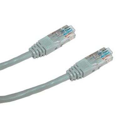 DATACOM Patch kabel UTP CAT5E 1m šedá