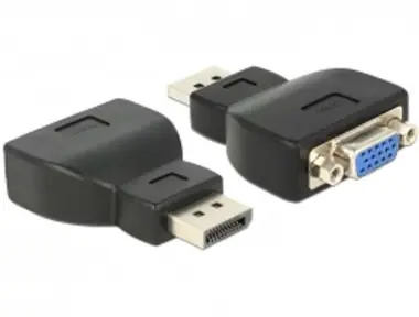 DeLock adaptér Displayport 1.1 samec > VGA samice / černý