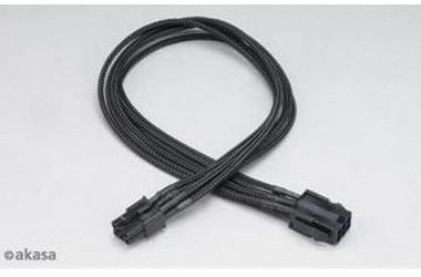 AKASA kabel prodlužovací FLEXA V6/ prodloužení napájecího 6pin kabelu pro VGA / 40cm
