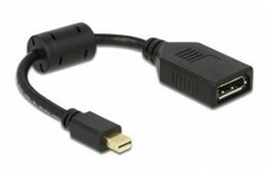 DeLock adaptér mini Displayport samec > Displayport samice / černý