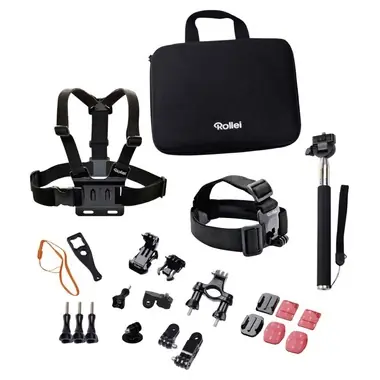 Rollei sada příslušenství pro outdoor / 23ks pro kamery Rollei a GoPro