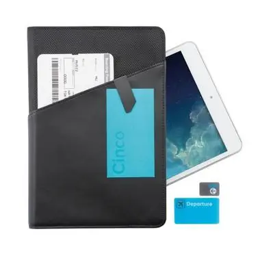 XD Design Komo 7-8" univerzální kožené pouzdro s držákem na tablet / černý