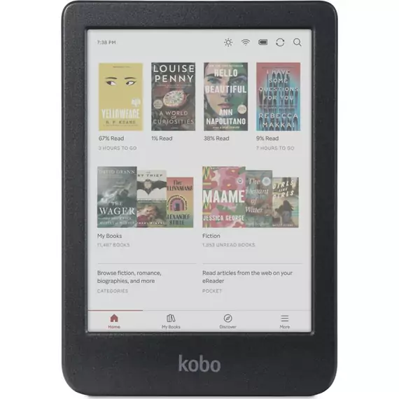 Kobo Clara Colour černá / Čtečka e-knih / 6" / E-ink / 1072×1448 / 16GB / Wi-Fi / BT / USB-C