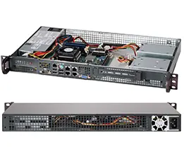 SUPERMICRO mini1U chassis (CSE-505-203B) / 1x 3.5" fixed HDD / 200W (Gold)