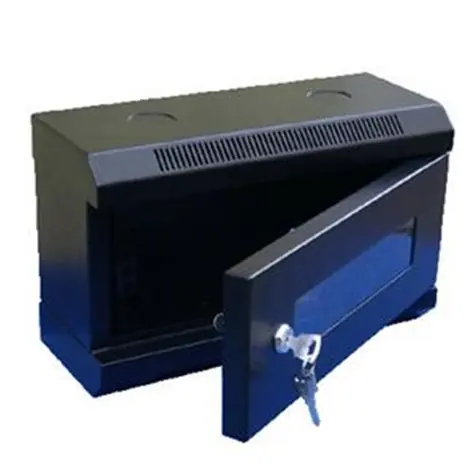 DATACOM 10" rack jednodílný 4U 140 (skleněné dveře) černé