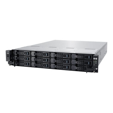 ASUS RS520-E9-RS12-E server černá / Intel Xeon Scalable / 2x LGA3647 / 16x DDR4 / 12x SATA / LAN / USB / 2U