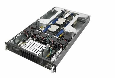 ASUS ESC4000G4S 2200W server černá / 2x Socket P (LGA 3647) / 16x DDR4 / 8x2.5"SATA & SAS / LAN / USB / 2200W / 2U