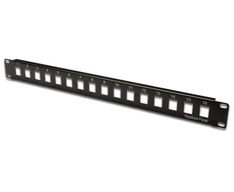 XtendLan PP19-16N Patch panel 19" / 16 otvorů / neosazený / nestíněný / 1U