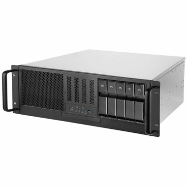 SilverStone RM41-H08 Rackmount Server / 4U / SSI-CEB / 2x USB-A 3.1 / 5x 3.5" (Hot-Swap.) / 3x 5.25"