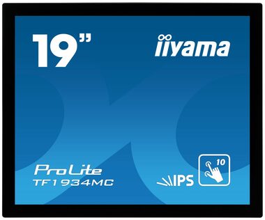 19" IIYAMA ProLite TF1934MC-B7X / IPS / 1280 x 1024 / 5:4 / 14 ms / 315 cd / 1000:1 / VGA+HDMI+DP / USB / Dotyk