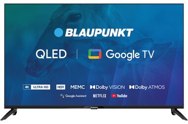 43" Blaupunkt 43QBG7000 černá / 4K / QLED / USB / HDMI / CI / CI+ / LAN / Wi-Fi / Google TV / Bluetooth / VESA 