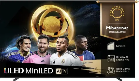 Rozbaleno - 50" Hisense 50U7Q černá / UHD / QLED / HDMI / USB / CI+ / LAN / Wi-Fi / DVB-T2&C&S2 / 40W repro / rozbaleno
