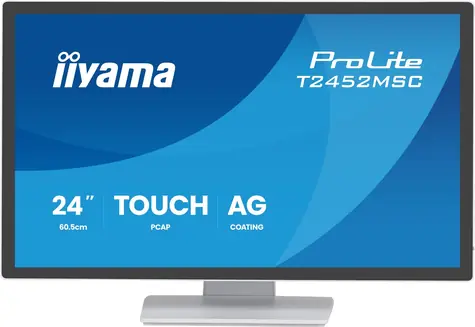 24" IIYAMA ProLite T2452MSC-W1AG bílá / LED / IPS Touch / 1920 x 1080 / 16:9 / 5 ms / 1000:1 / 400cd-m2 / VESA