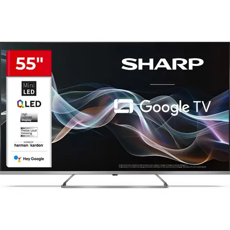 55" SHARP 55JP7265E černá / 3840 x 2160 / QLED / HDMI / USB / Wi-Fi / DVB-T&T2&C&S&S2 / repro 24W
