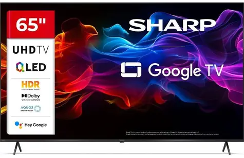 65" SHARP 65HP5265E černá / 3840 x 2160 / QLED / HDMI / USB / Wi-Fi / DVB-T&T2&C&S&S2 / repro 24W