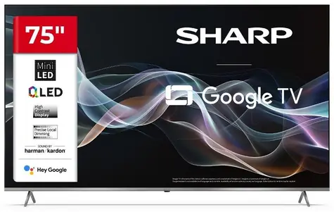 75" SHARP 75JP7265E černá / 3840 x 2160 / QLED / HDMI / USB / Wi-Fi / DVB-T&T2&C&S&S2 / repro 24W