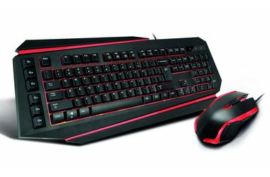 Crono CM637 set černo-červená / Set herní klávesnice + myš / USB / CZ + SK layout 