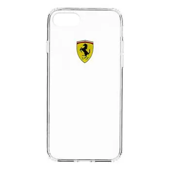 Ferrari Racing TPU Pouzdro zadní kryt pro Apple iPhone 7 & 8 čirá