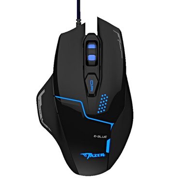 E-Blue Mazer V2 černá / herní optická myš / 6tlačítek / 1 kolečko / drátová (USB) / 2500DPI