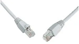 Solaris CAT6 SFTP PVC 0.5m šedá / Patch kabel / RJ45-RJ45 / AWG26 