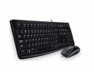 Logitech combo MK120 US INT verze / Klávesnice / Myš / USB / Černá / US/Int