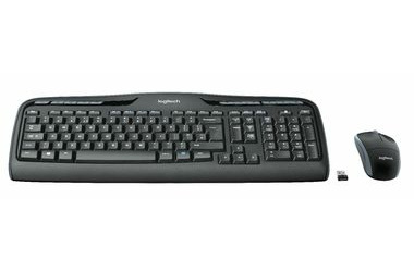 Logitech Wireless Desktop MK330 - DE / Klávesnice / Myš / USB / Černá / DE verze
