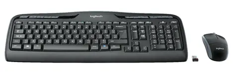 Logitech Wireless Desktop MK330 - UK / Klávesnice / Myš / USB / Černá / UK verze