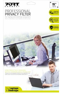 PORT CONNECT PRIVACY FILTER 2D - 15" (16:9) černá