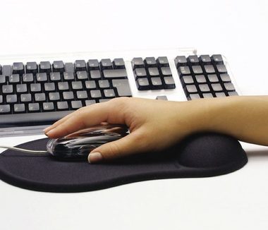 Sandberg Gel Mousepad  - ergonomická podložka s opěrkou / černá