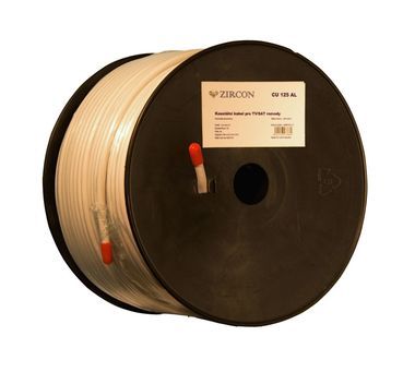 Koaxiální kabel  Zircon CCS 125 AL - návin 100 m