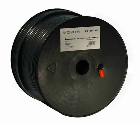 Koaxiální kabel  Zircon CU 125 CUPE - návin 100 m