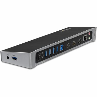 StarTech Triple video - dokovací stanice pro notebooky / 2x DP / USB / Mini-jack 3.5mm / LAN