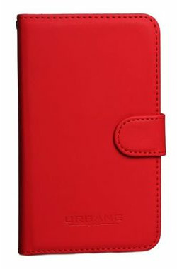URBANE CASE BOOK UNI pouzdro pro 4.6" - 5.1" červená