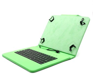 C-TECH PROTECT NUTKC-04 zelená / pouzdro univerzální s klávesnicí pro 9.7"-10.1" tablety / FlexGrip