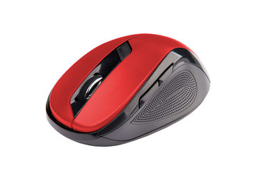 C-TECH WLM-02 černo-červená / Bezdrátová myš / 1600DPI / 6 tlačítek / USB nano receiver