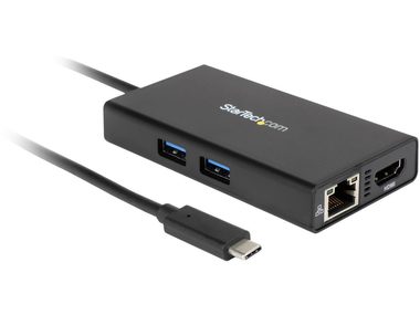 StarTech USB-C - dokovací stanice pro notebooky / 4K HDMI / LAN / 2x USB 3.0