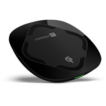 CONNECT IT Qi CERTIFIED Wireless Fast Charge bezdrátová nabíječka černá / 10 W